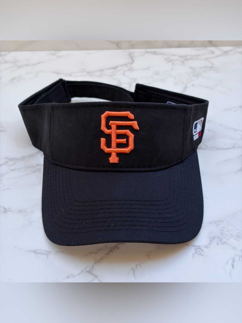 San Francisco Giants Black Baseball Visor Hat MLB Team Sports Adjustable Headwea
